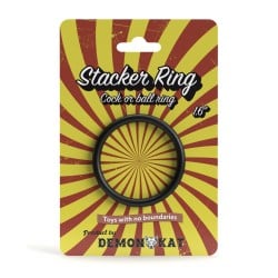Demon Kat 1.6' Stacker Ring - Black