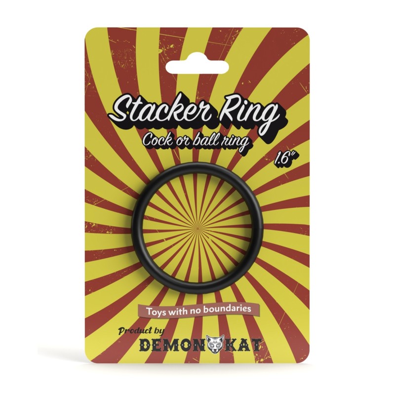 Demon Kat 1.6' Stacker Ring - Black Demon Kat 1.6' Stacker Ring - Black