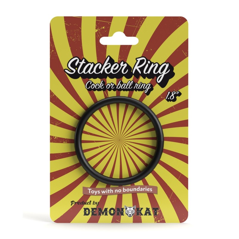 Demon Kat 1.8' Stacker Ring - Black Demon Kat 1.8' Stacker Ring - Black