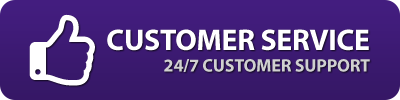 24/7 Customer Service via Email!